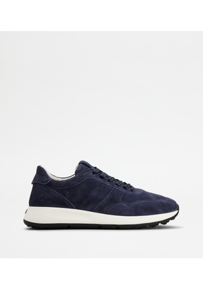 Tod's - Sneakers in Suede, BLUE, 10 - Shoes