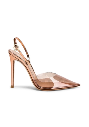 Gianvito Rossi Ribbon D'orsay Heels in Peach - Rose. Size 35.5 (also in 36, 36.5, 37, 37.5, 39.5, 40.5).