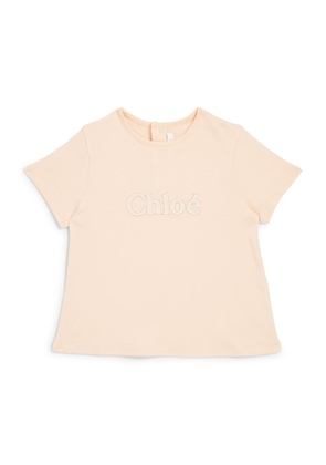 Chloé Kids Cotton Logo Short-Sleeve T-Shirt (6-18 Months)
