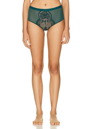 Wolford Belle Fleur Shaping Brief in Emerald - Green. Size XS (also in ).