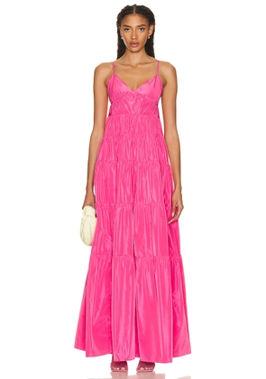 Staud Ripley Dress in Blossom - Pink. Size L (also in ).