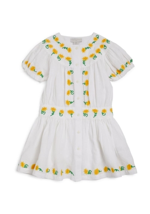 Stella Mccartney Kids Linen-Cotton Embroidered Dress (3-14 Years)