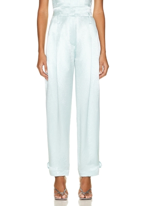MARIANNA SENCHINA Trouser in Turquoise - Baby Blue. Size L (also in S).