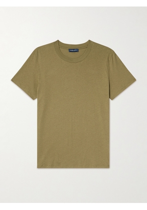 Frescobol Carioca - Lucio Cotton and Linen-Blend Jersey T-Shirt - Men - Green - S