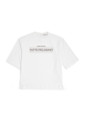 Brunello Cucinelli Kids Youth Philosophy T-Shirt (4-7 Years)