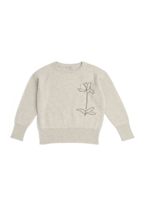 Brunello Cucinelli Kids Embellished Cashmere Sweater (4-7 Years)