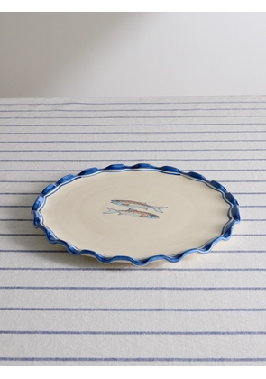 The Conran Shop - Cena Fish Painted Stoneware Platter, 29cm - Men - Multi
