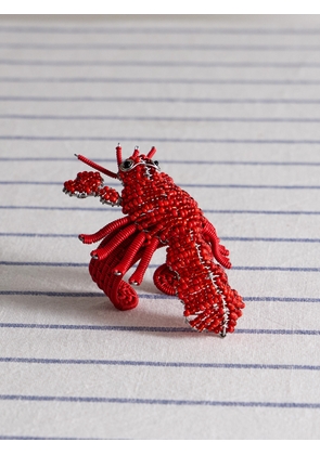 The Conran Shop - Lobster Beaded Wire Napkin Ring - Men - Red