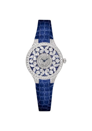 Graff White Gold, Diamond And Sapphire Classic Butterfly Watch 33Mm