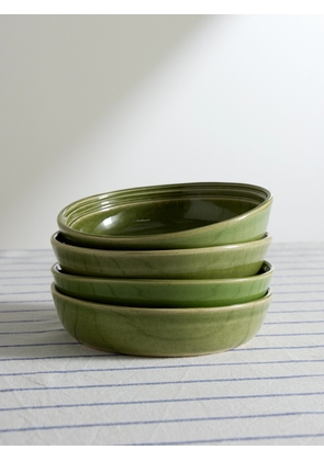The Conran Shop - Amberley Set of Four Glazed Stoneware Bowls, 15cm - Men - Green