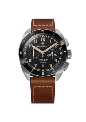 Bremont Sterling Silver And Leather Terra Nova Watch 42.5Mm