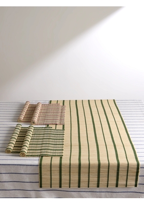 The Conran Shop - Striped Bamboo Placemat and Runner Set - Men - Multi