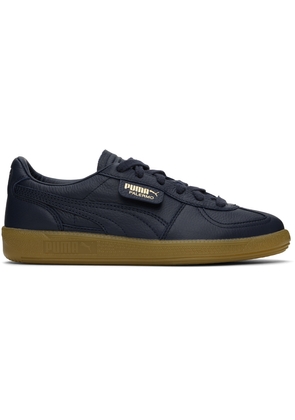 PUMA Navy Palermo Leather Sneakers