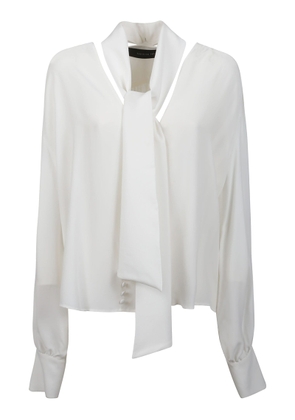 Federica Tosi Pussy-Bow Pleated Blouse