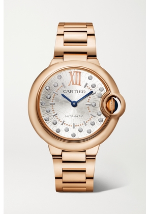Cartier - Ballon Bleu De Cartier Automatic 33mm 18-karat Rose Gold And Diamond Watch - One size