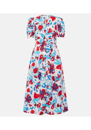 Diane von Furstenberg Heather floral cotton-blend midi dress