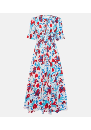 Diane von Furstenberg Avery floral cotton-blend maxi dress