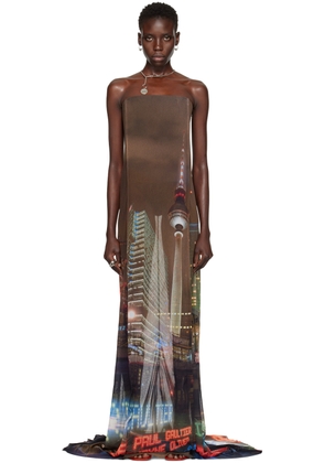 Jean Paul Gaultier Brown Shayne Oliver Edition Maxi Dress