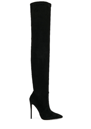 FEMME LA T21 Classic Over The Knee Boot in Black. Size 7, 8, 9.
