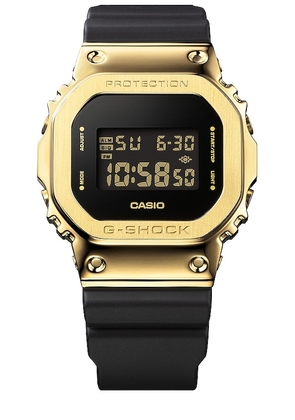 G-Shock 5600 Series Watch in Metallic Gold,Black.
