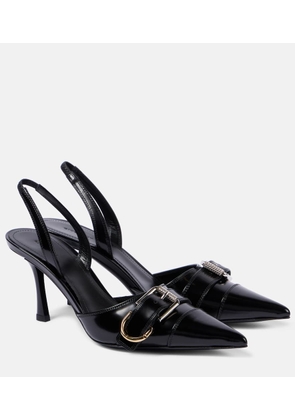 Givenchy Voyou brushed leather slingback pumps