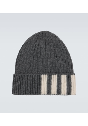Thom Browne Ribbed striped cashmere hat