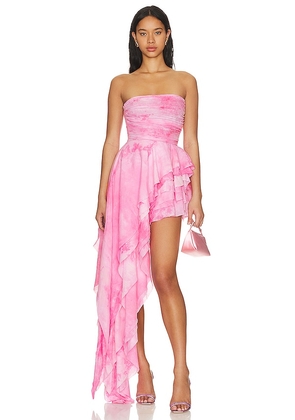 Bronx and Banco Tulum Dress in Pink. Size XL.