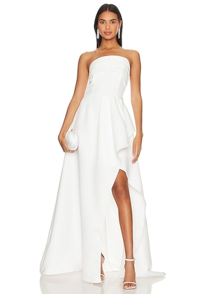 ELLIATT Kyha Gown in White. Size S.