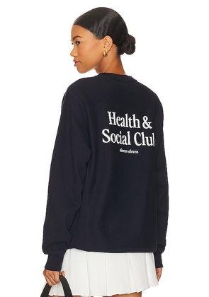 Eleven Eleven Health & Social Crew in Navy. Size L, S, XL, XS.