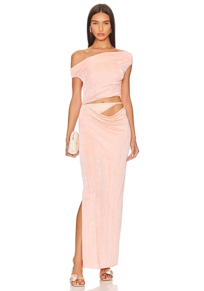 Anna October Anri Maxi Dress in Coral. Size M.
