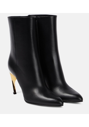 Alexander McQueen Armadillo leather ankle boots