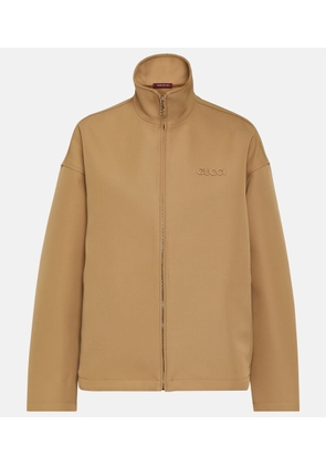 Gucci Wool-blend gabardine jacket