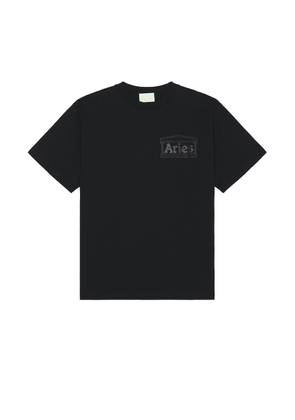 Aries Temple Tee in Black - Black. Size L (also in M, S, XL/1X).
