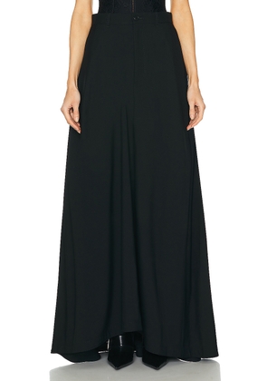 Balenciaga Maxi A Line Skirt in Black - Black. Size 38 (also in 36, 40).