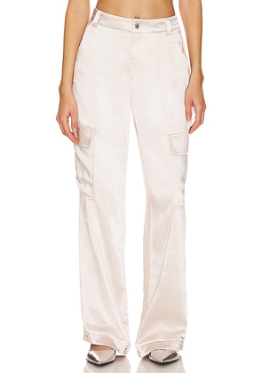 BCBGeneration Satin Pant in Cream. Size S, XL.
