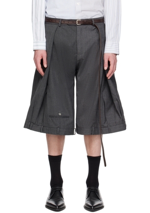 HODAKOVA Gray Suit Shorts