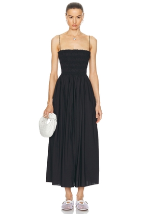 Matteau Shirred Bodice Dress in Black - Black. Size 3 (also in 2, 4, 5).