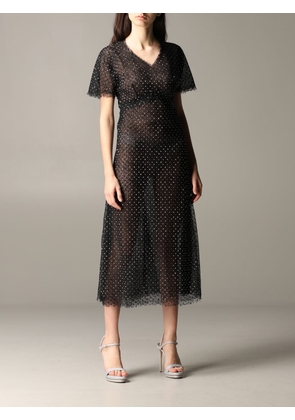 Ermanno Scervino lace dress with rhinestones