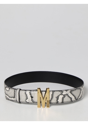 Moschino Couture python print leather belt
