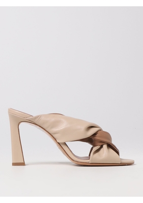 Heeled Sandals ANNA F. Woman color Beige