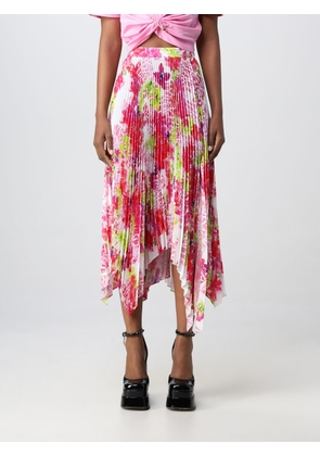 Orchid Versace skirt in pleated fabric