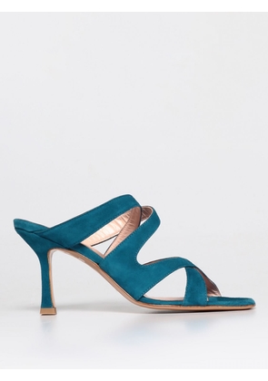 Heeled Sandals ANNA F. Woman color Turquoise