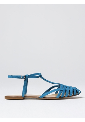 Flat Sandals ANNA F. Woman color Turquoise