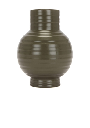HAWKINS NEW YORK Essential Large Ceramic Vase in Green.