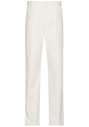 Club Monaco Pleated Trouser in Off White - Cream. Size 32 (also in ).