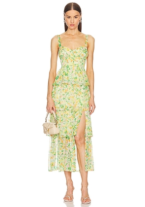 ASTR the Label Midsummer Dress in Green. Size M, XS.