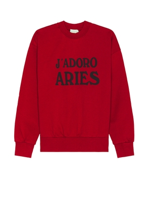 Aries J'adoro Aries Sweater in Red - Red. Size L (also in M, S, XL/1X).
