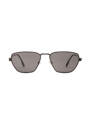 Burberry Oval Sunglasses in Black - Black. Size all.