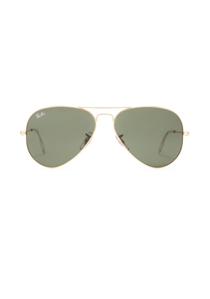 Ray-Ban Classic Aviator Sunglasses in Arista - Metallic Gold. Size all.