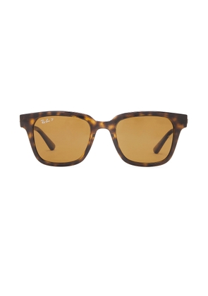 Ray-Ban Square Sunglasses in Light Havana - Brown. Size all.